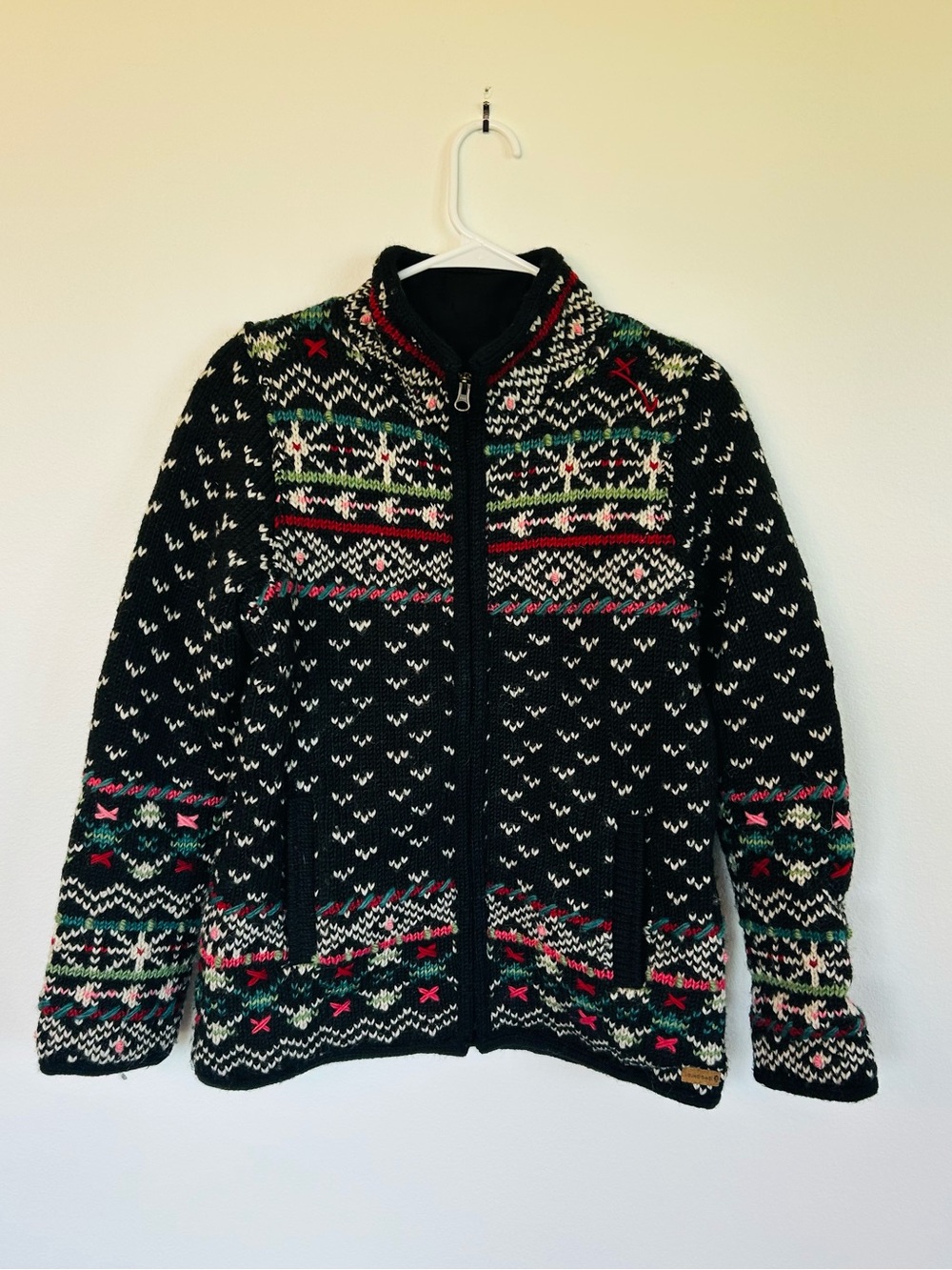 LAUNDROMAT zip wool cardigan